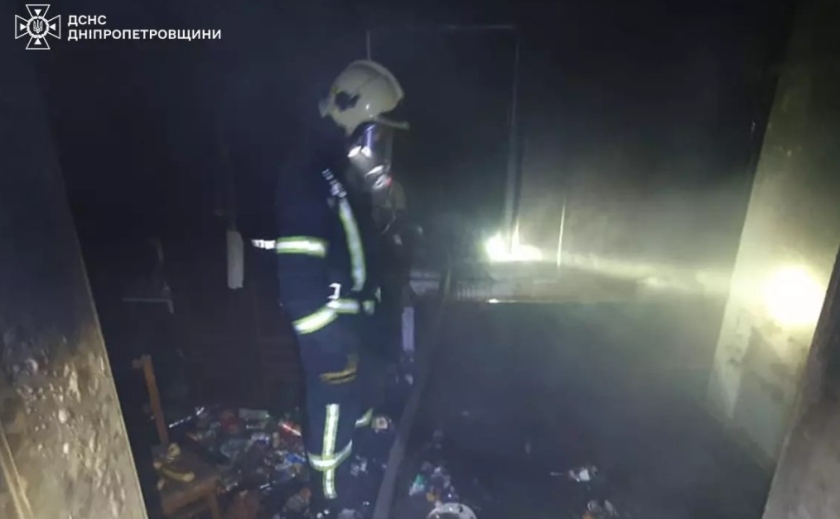 У Павлограді на пожежі постраждав чоловік