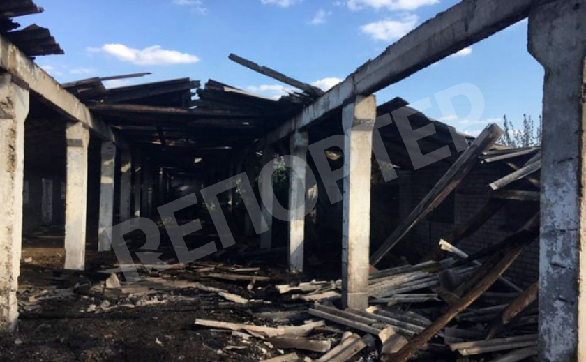 В Павлограде сгорела ферма